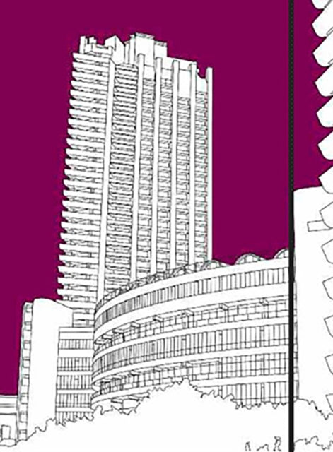 Book cover of: London Buildings: Barbican notebook. By: Anova Books