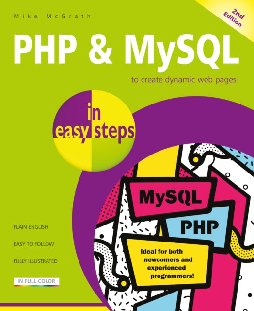 Book cover of: PHP & MySQL in easy steps. By: Mike McGrath