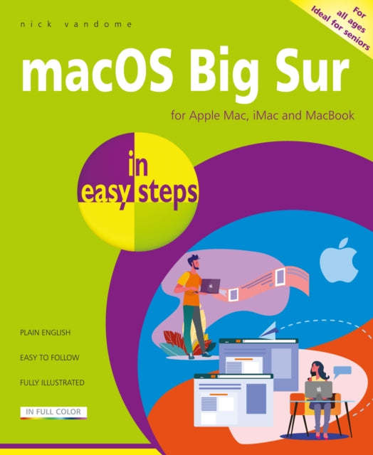 Book cover of: macOS Big Sur in easy steps. By: Nick Vandome