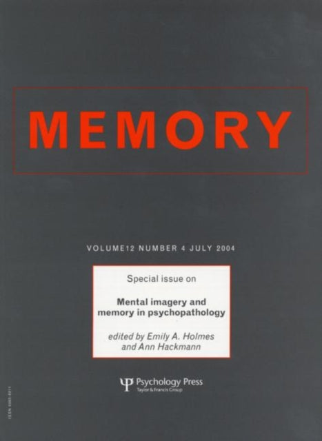 Book cover of: Mental Imagery and Memory in Psychopathology. By: Emily Holmes