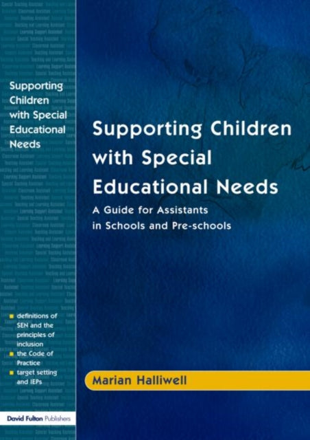 Book cover of: Supporting Children with Special Educational Needs. By: Maria Halliwell