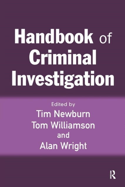 Book cover of: Handbook of Criminal Investigation