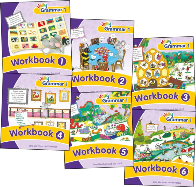 Book cover of: Grammar 1 Workbooks 1-6. By: Sara Wernham