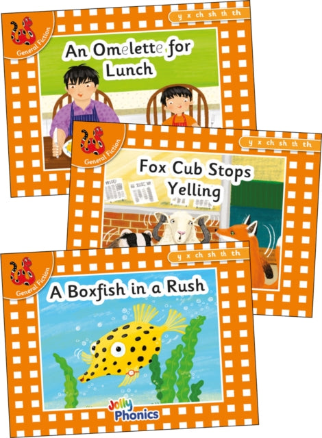 Book cover of: Jolly Phonics Orange Level Readers Set 6. By: Louise Van-Pottelsberghe