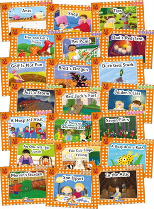 Jolly Phonics Orange Level Readers Complete Set, in Precursive Letters (British English edition)