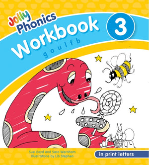 Jolly Phonics Workbook 3, in Print Letters (American English edition)