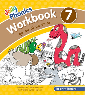 Jolly Phonics Workbook 7, In Print Letters (American English edition)