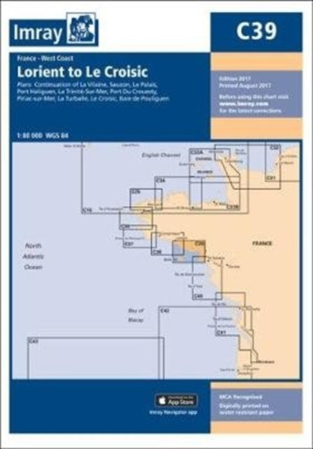 Book cover of: Imray Chart C39