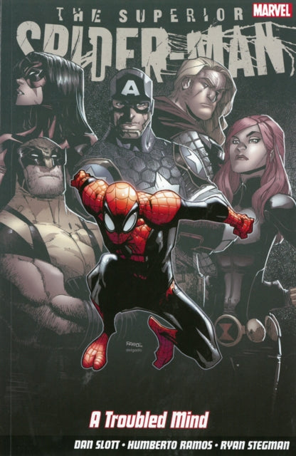 Book cover of: Superior Spider-Man: Troubled Mind. By: Dan Slott