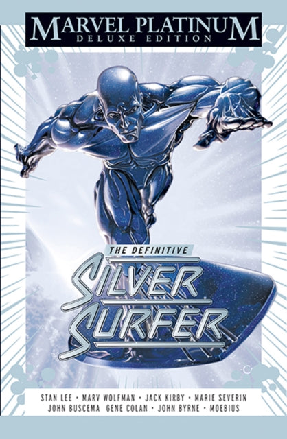 Book cover of: Marvel Platinum Edition: The Definitive Silver Surfer. By: Stan Lee