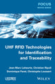 Book cover of: UHF RFID Technologies for Identification and Traceability