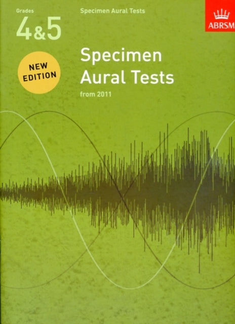 Book cover of: Specimen Aural Tests, Grades 4 & 5. By: DIVERS AUTEURS