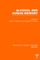 Book cover of: Alcohol and Human Memory (PLE: Memory). By: Isabel M. Birnbaum