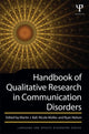 Book cover of: Handbook of Qualitative Research in Communication Disorders