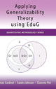 Book cover of: Applying Generalizability Theory using EduG. By: Jean Cardinet