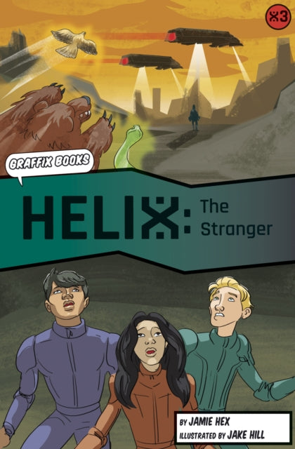 Book cover of: Helix: The Stranger (Graphic Reluctant Reader). By: Jamie Hex