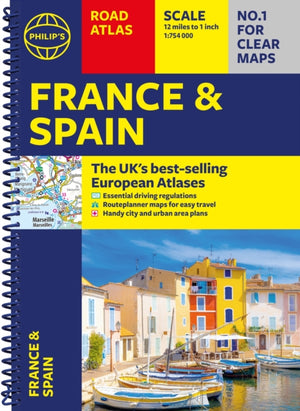 Philip's France and Spain Road Atlas