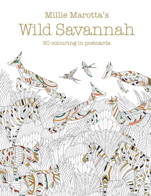 Book cover of: Millie Marotta's Wild Savannah Postcard Box