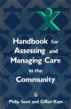 Book cover of: Handbook for Assessing and Managing Care in the Community