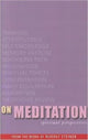 Book cover of: On Meditation. By: Rudolf Steiner