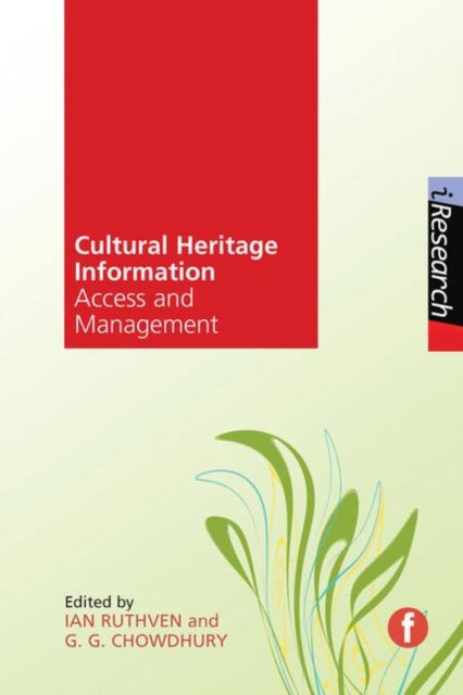 Book cover of: Cultural Heritage Information. By: C. G. Chowdhury