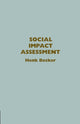 Book cover of: Social Impact Assessment