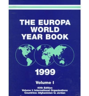 Europa World Year Bk 1999 Set