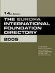 Book cover of: Europa International Foundation Directory 2005. By: Europa