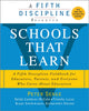 Book cover of: Schools That Learn. By: peter senge