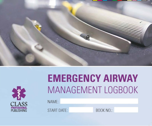 Book cover of: Emergency Airways Management Logbook. By: Jamie Todd