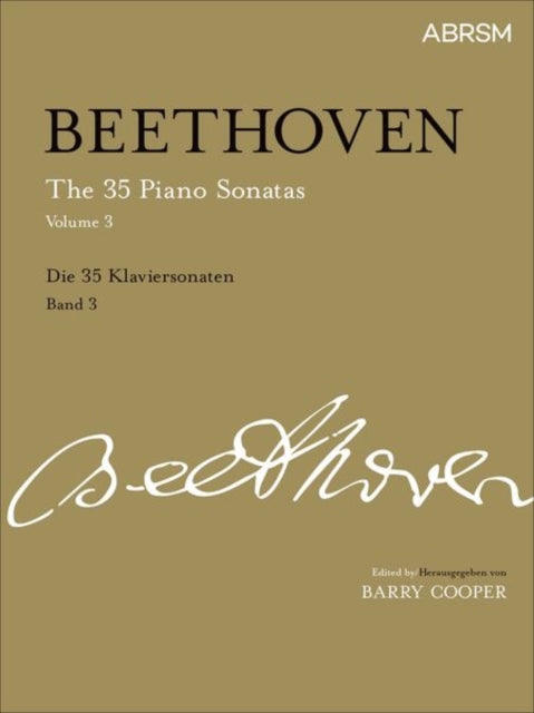 Book cover of: Beethoven: 35 Piano Sonatas Vol 3. By: BEETHOVEN  LUDWIG VA
