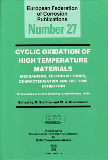 Book cover of: Cyclic Oxidation of High Temperature Materials EFC 27