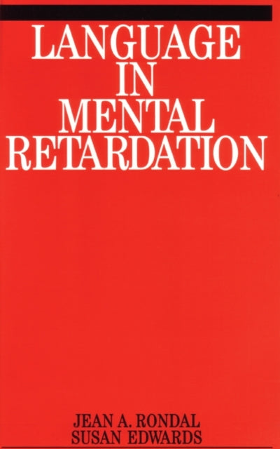 Book cover of: Language in Mental Retardation. By: Jean-Adolphe, PhD Rondal