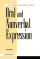 Book cover of: Oral and Nonverbal Expression