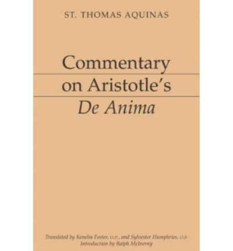 Commentary on Aristotle`s De Anima