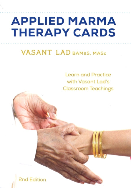 Book cover of: Applied Marma Therapy Cards. By: Vasant Lad