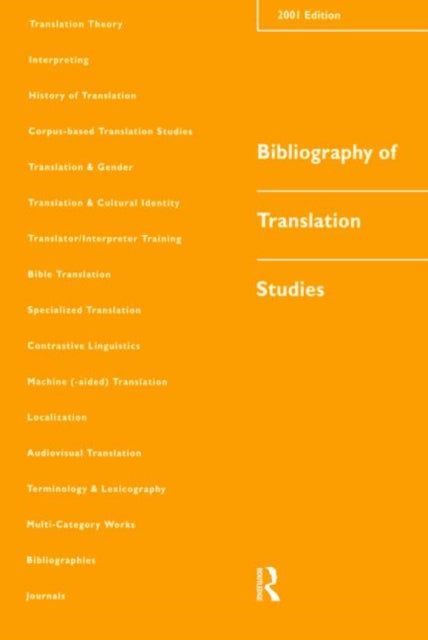 Book cover of: Bibliography of Translation Studies: 2001