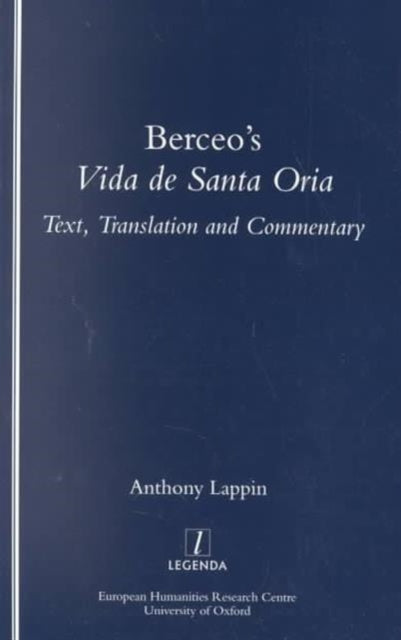 Book cover of: Berceo's Life of Santa Oria. By: Anthony Lappin