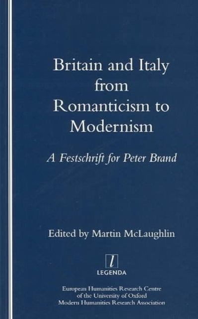 Book cover of: Britain and Italy from Romanticism to Modernism