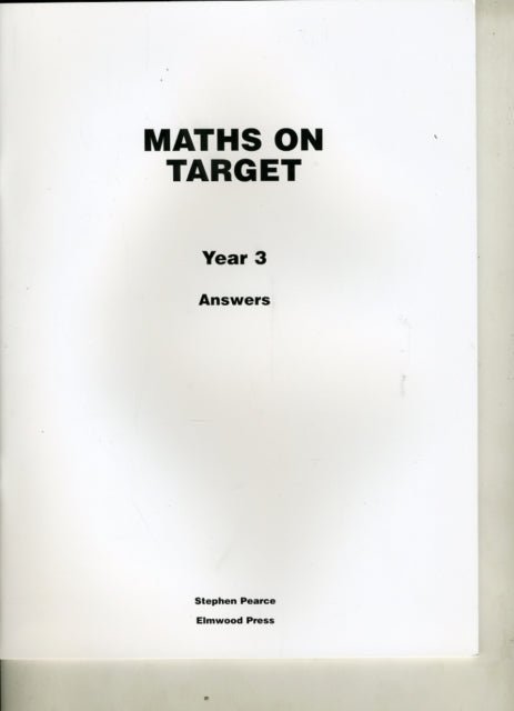 Book cover of: Maths on Target Year 3 Answers