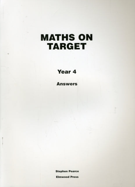 Book cover of: Maths on Target Year 4 Answers