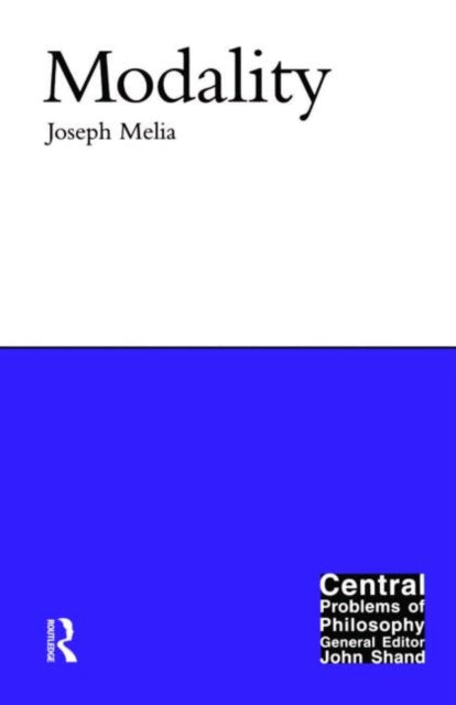 Book cover of: Modality. By: Joseph Melia