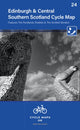 Book cover of: Edinburgh & Central Southern Scotland Cycle Map 24