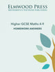 Book cover of: Higher GCSE Maths 4-9 Homework Answers