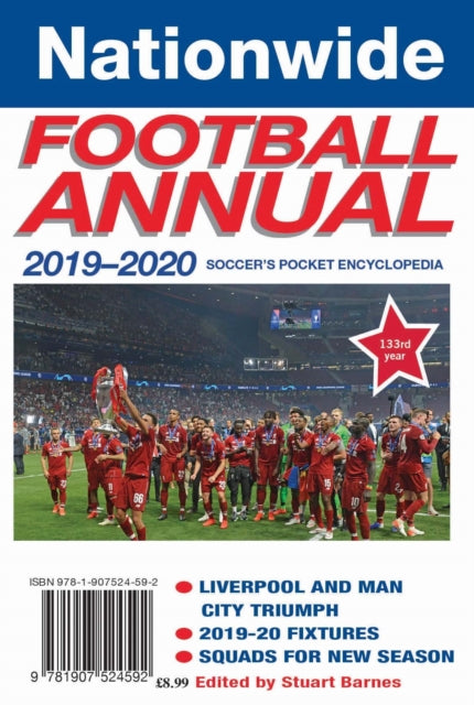Book cover of: Nationwide Football Annual 2019-2020. By: Stuart Barnes
