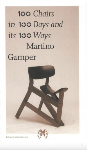 100 Chairs in 100 Days and its 100 Ways (5th edition, 5th size)