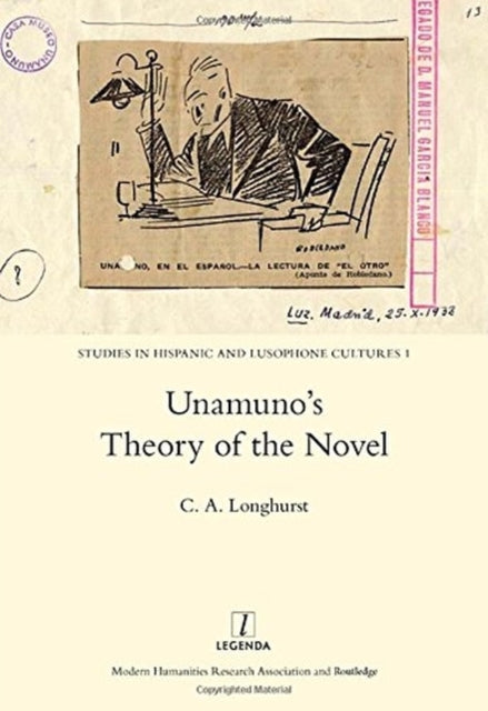 Book cover of: Unamuno's Theory of the Novel. By: C. A. Longhurst