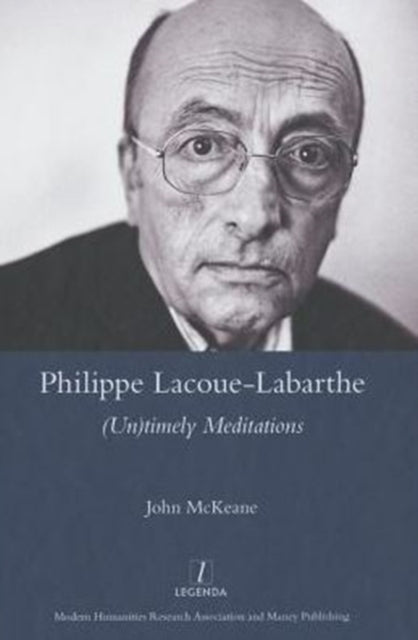 Book cover of: Philippe Lacoue-Labarthe. By: John McKeane