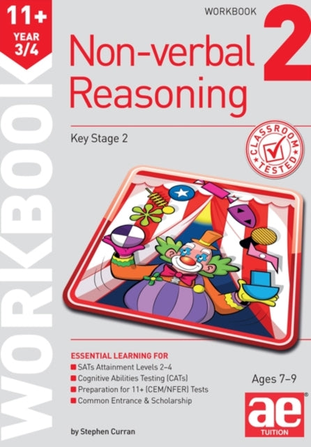 Book cover of: 11+ Non-Verbal Reasoning Year 3/4 Workbook 2
