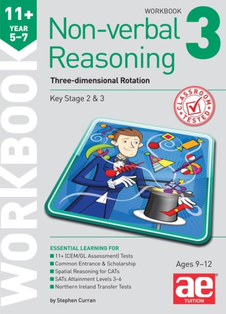 Book cover of: 11+ Non-verbal Reasoning Year 5-7 Workbook 3